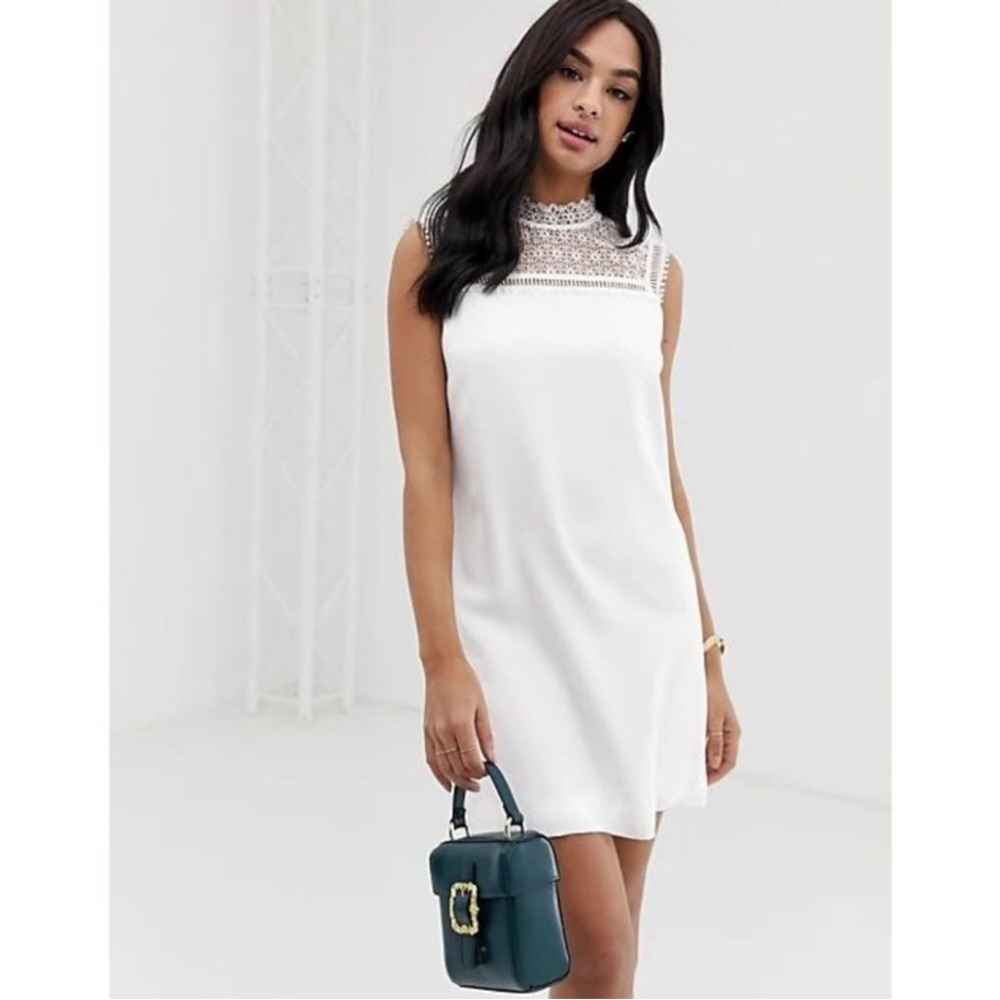 Ted Baker Carsey Crocheted Lace Yoke Shift Dress Ted Size 1 US 4